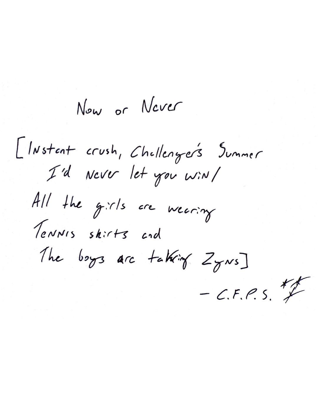 Now Or Never T-Shirt
