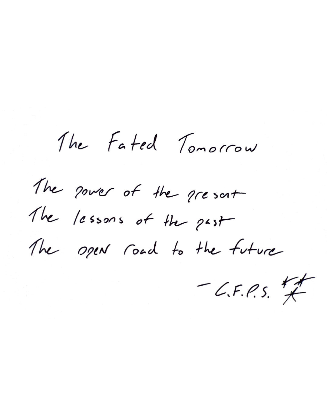 The Fated Tomorrow Cut-Off Shirt